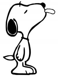 Snoopy mostrando a língua