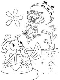 Bob Esponja Calça Quadrada, Gary o Caracol e Sra. Puff