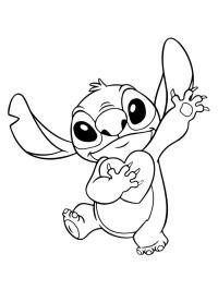 Stitch segurando um coração