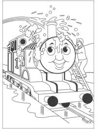 Lavando Thomas o Trem