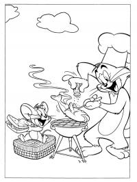 Tom e Jerry no churrasco