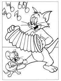 Tom e Jerry fazendo música