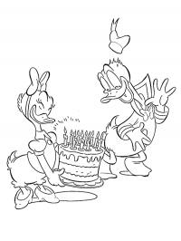 Bolo de aniversário do Pato Donald