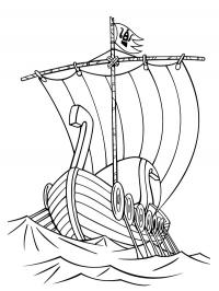 Navio viking drakkar
