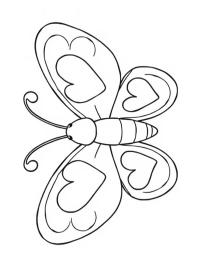 Borboleta com corações