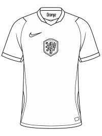 Camisa da sele&ccedil;&atilde;o neerlandesa de futebol