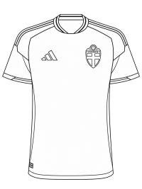 Camisa de futebol da Su&eacute;cia