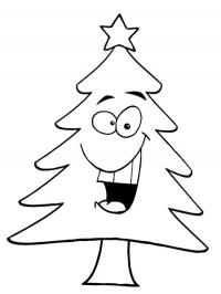 Árvore de Natal feliz