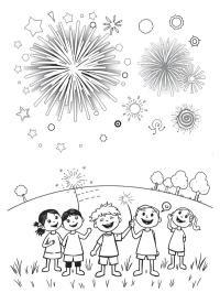 Vendo fogos de artifício