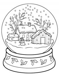 Globo de neve de inverno