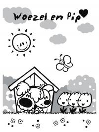 Woezel e Pip no jardim