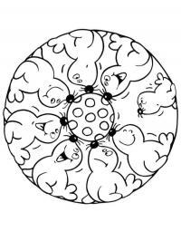 Mandala de leões-marinhos