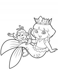 Sereia Dora e Botas