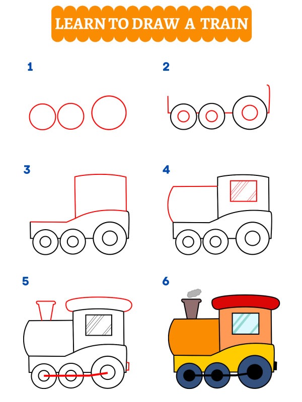 Como desenhar um trem