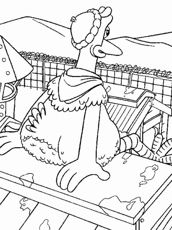 Fuga das Galinhas Desenho para Colorir Fuga das Galinhas Desenho para Colorir