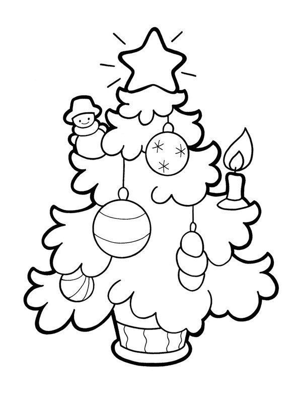 Árvore de Natal Desenho para Colorir Árvore de Natal Desenho para Colorir