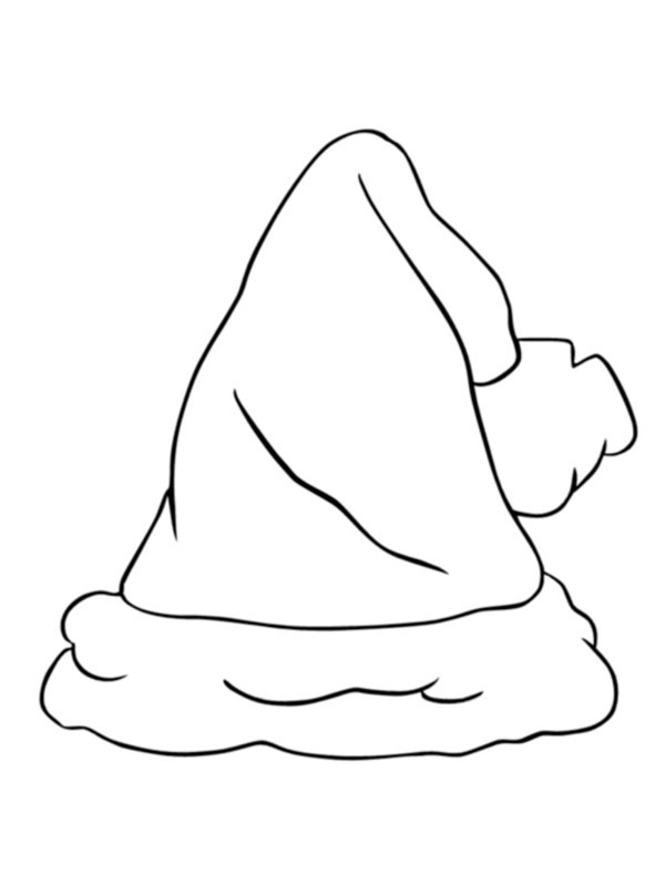 Gorro de Natal Desenho para Colorir Gorro de Natal Desenho para Colorir