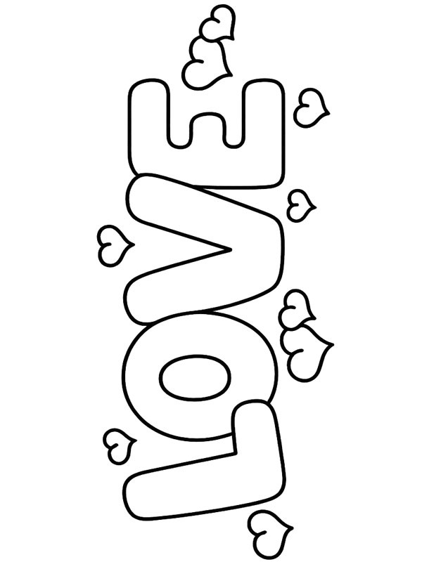 Love Desenho para Colorir Love Desenho para Colorir