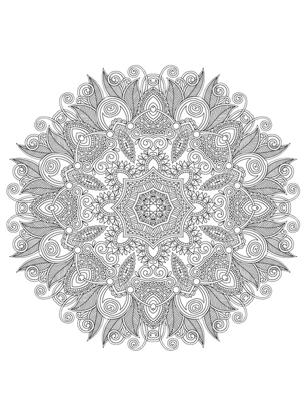 Mandala para adultos Desenho para Colorir Mandala para adultos Desenho para Colorir