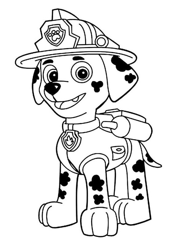 Marshall da Patrulha Canina Desenho para Colorir Marshall da Patrulha Canina Desenho para Colorir