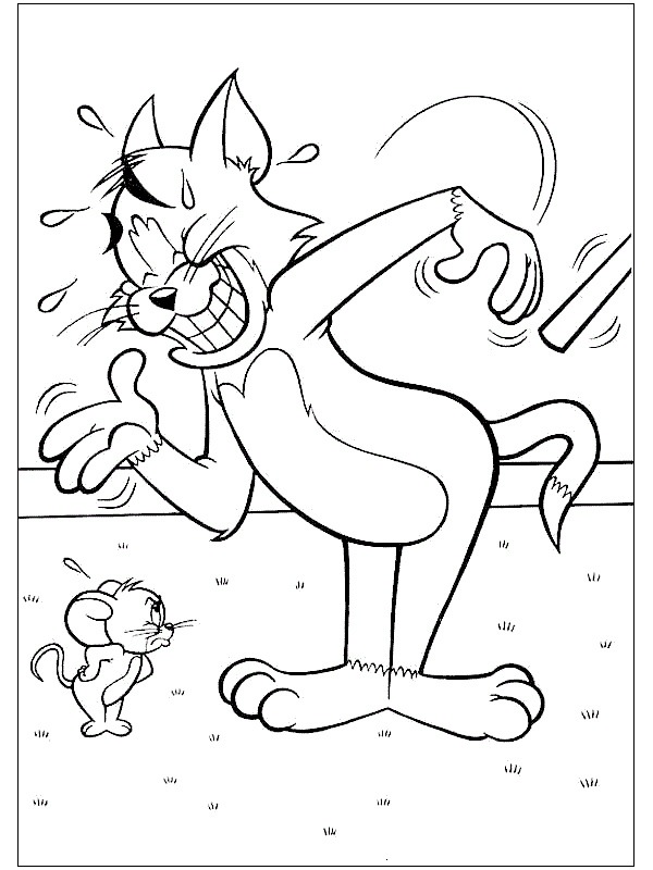 Tom e Jerry Desenho para Colorir Tom e Jerry Desenho para Colorir