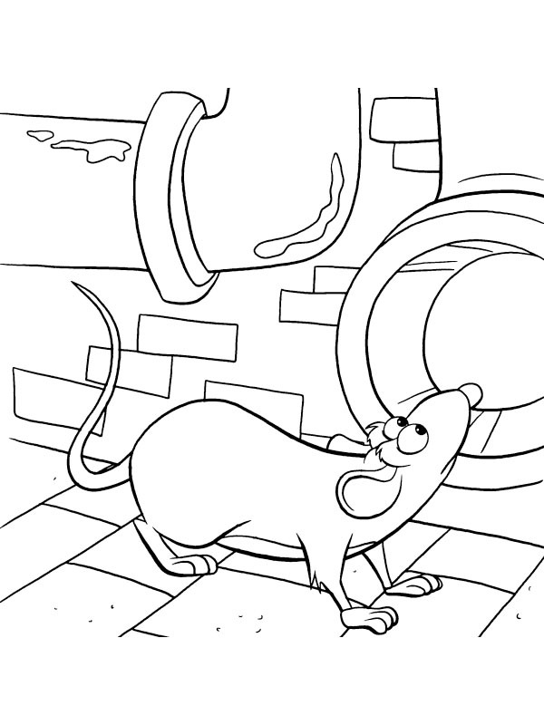 Remy (Ratatouille) Desenho para Colorir Remy (Ratatouille) Desenho para Colorir