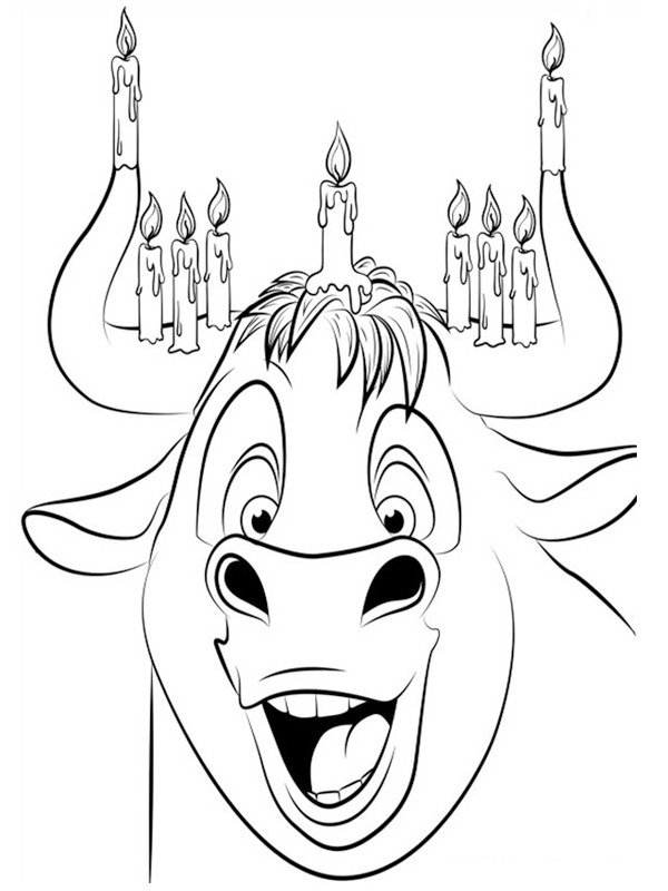 Touro Ferdinando Desenho para Colorir Touro Ferdinando Desenho para Colorir