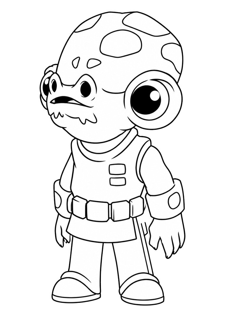 Admiral Ackbar (Star Wars) Desenho para Colorir Admiral Ackbar (Star Wars) Desenho para Colorir
