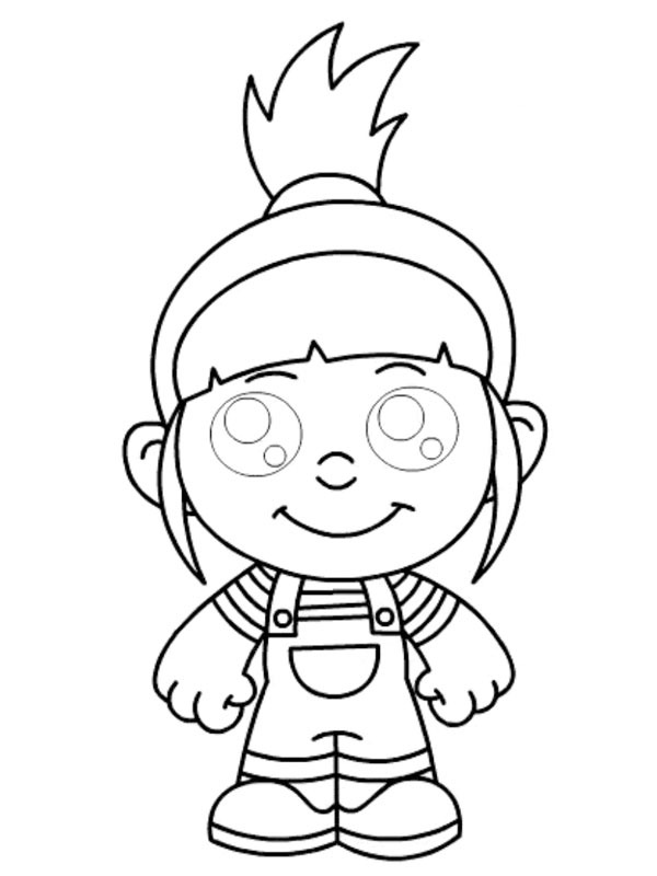 Agnes (Meu Malvado Favorito) Desenho para Colorir Agnes (Meu Malvado Favorito) Desenho para Colorir