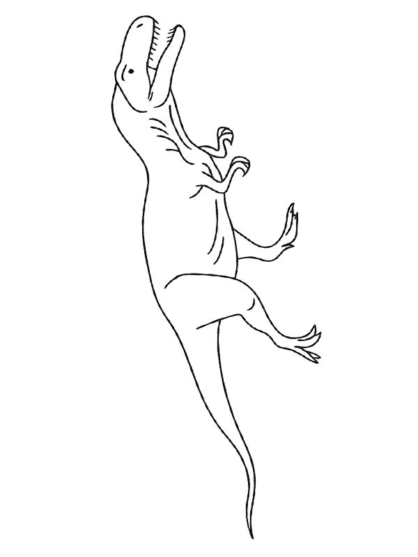 Alossauro Desenho para Colorir Alossauro Desenho para Colorir