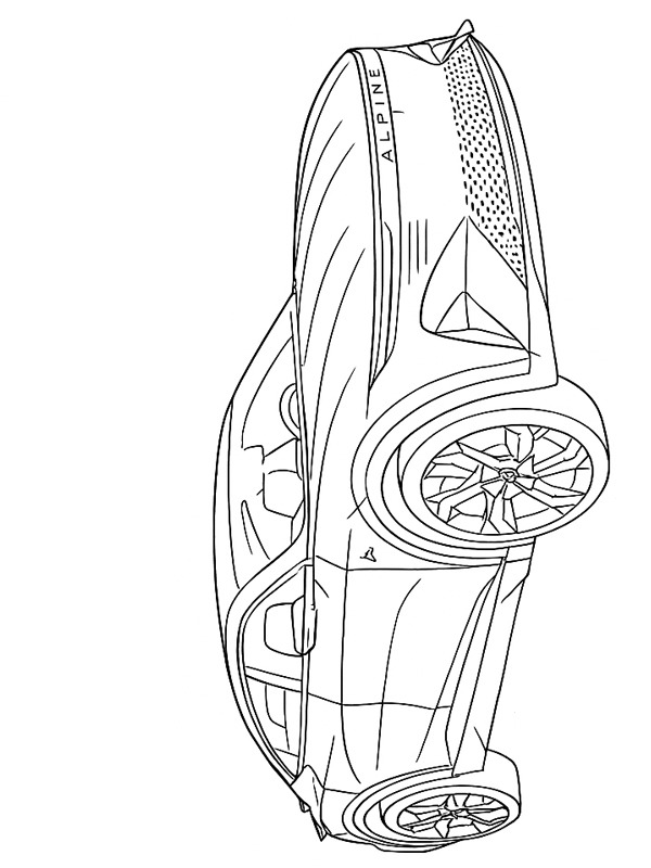 Alpine A390 Desenho para Colorir Alpine A390 Desenho para Colorir