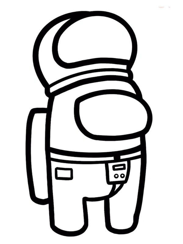 Astronauta (Among Us) Desenho para Colorir Astronauta (Among Us) Desenho para Colorir