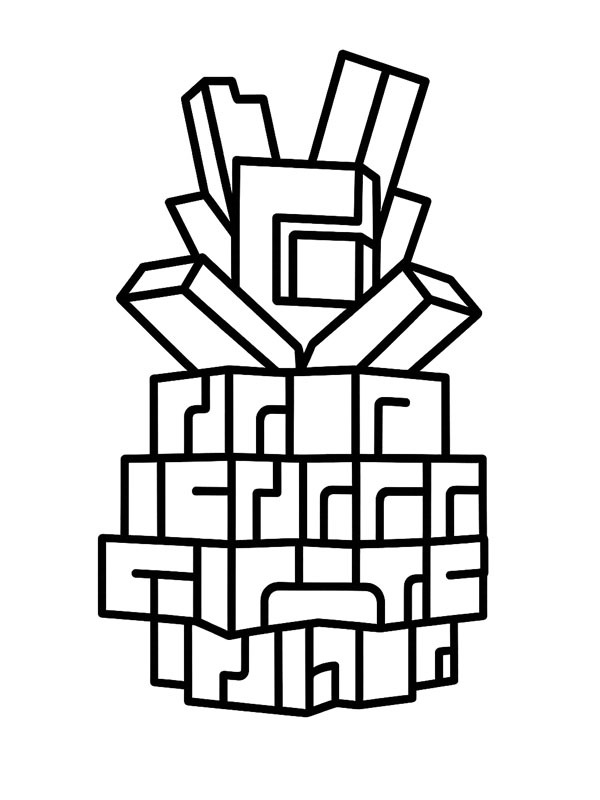 Abacaxi (Grow a Garden) Desenho para Colorir Abacaxi (Grow a Garden) Desenho para Colorir