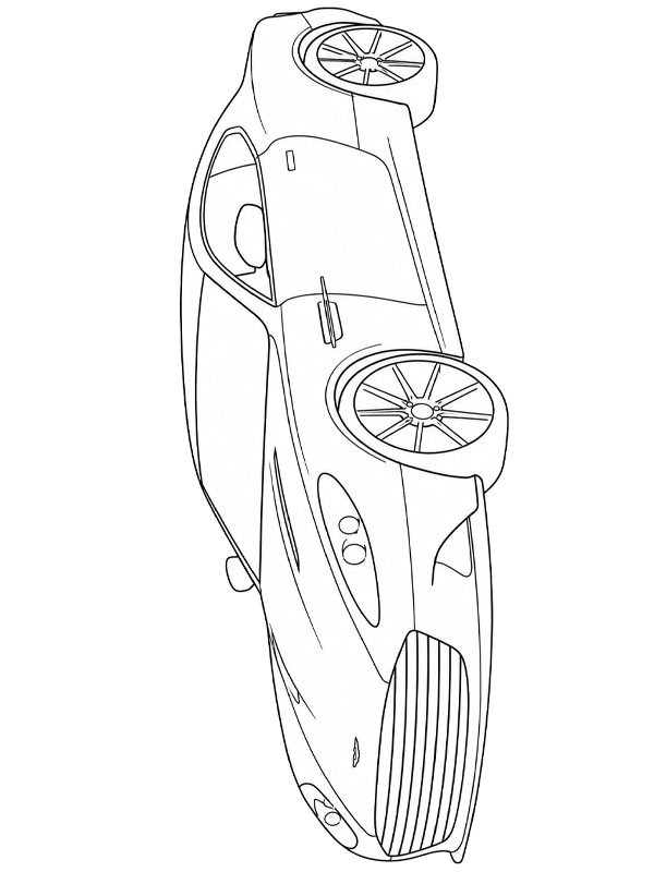 Aston Martin Vanquish Desenho para Colorir
