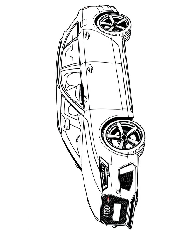Audi RS6 Desenho para Colorir Audi RS6 Desenho para Colorir