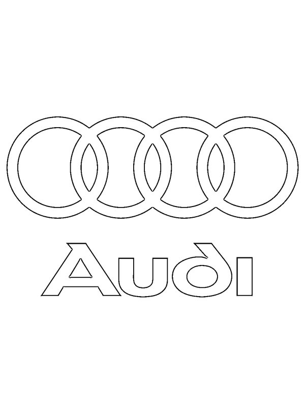 Logo da Audi Desenho para Colorir Logo da Audi Desenho para Colorir