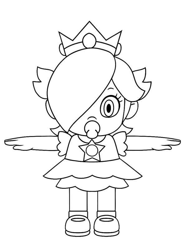 Beb&ecirc; Rosalina Desenho para Colorir