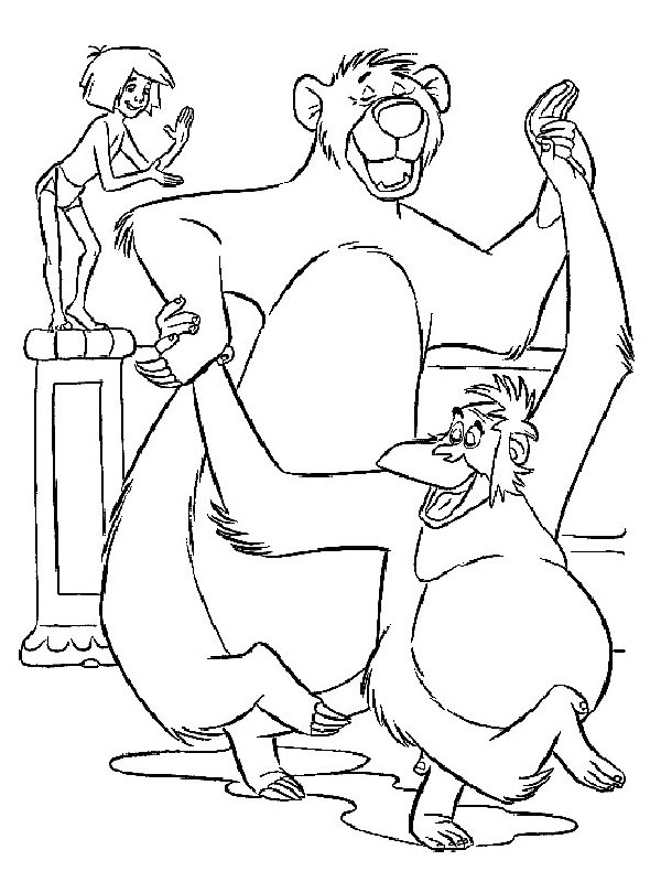 Balu, o urso Desenho para Colorir Balu, o urso Desenho para Colorir