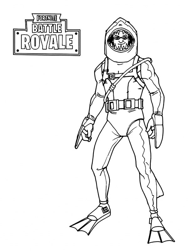 Battle Royale Fortnite Desenho para Colorir Battle Royale Fortnite Desenho para Colorir