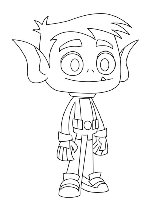 Mutano (Jovens Titãs em Ação!) Desenho para Colorir Mutano (Jovens Titãs em Ação!) Desenho para Colorir