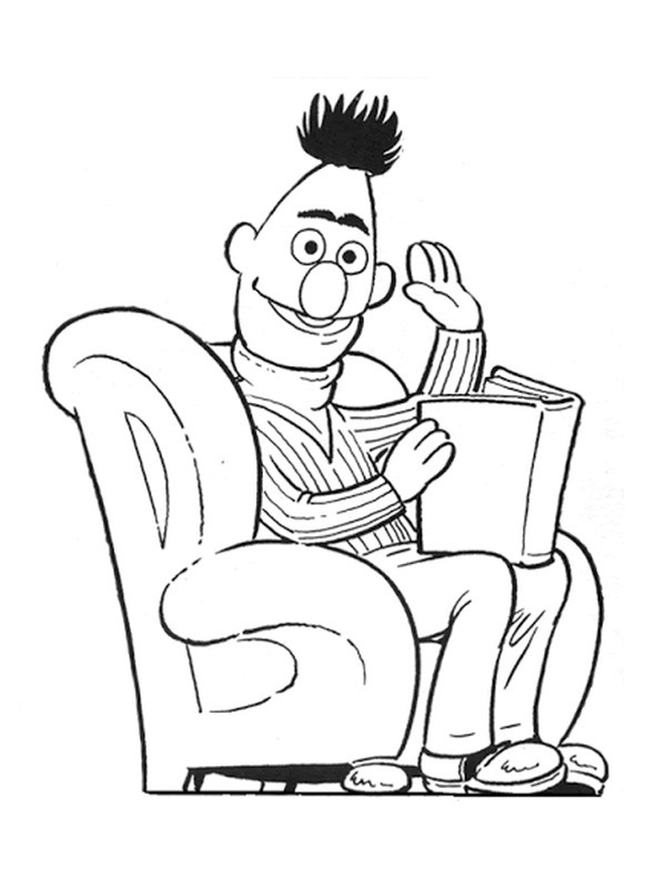 Beto está lendo um livro Desenho para Colorir Beto está lendo um livro Desenho para Colorir