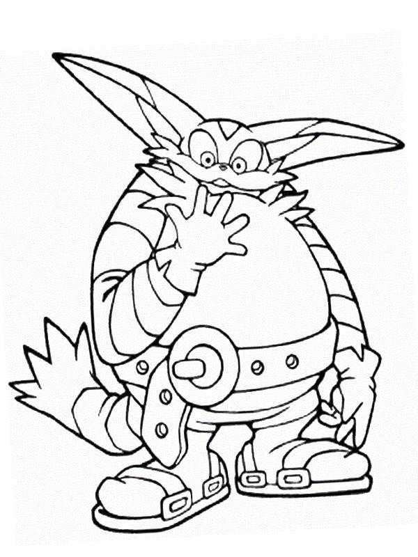 Big the Cat Desenho para Colorir Big the Cat Desenho para Colorir