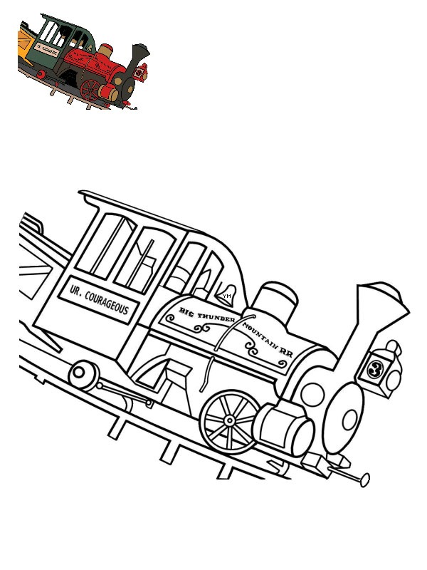Big Thunder Mountain (Disneyland) Desenho para Colorir Big Thunder Mountain (Disneyland) Desenho para Colorir