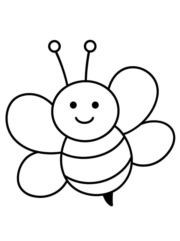 Abelha para crianças Desenho para Colorir Abelha para crianças Desenho para Colorir
