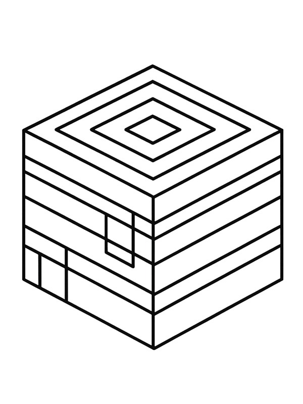 Ninho de Abelha (Minecraft) Desenho para Colorir Ninho de Abelha (Minecraft) Desenho para Colorir