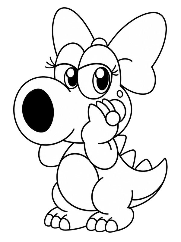 Birdo (Super Mario) Desenho para Colorir Birdo (Super Mario) Desenho para Colorir
