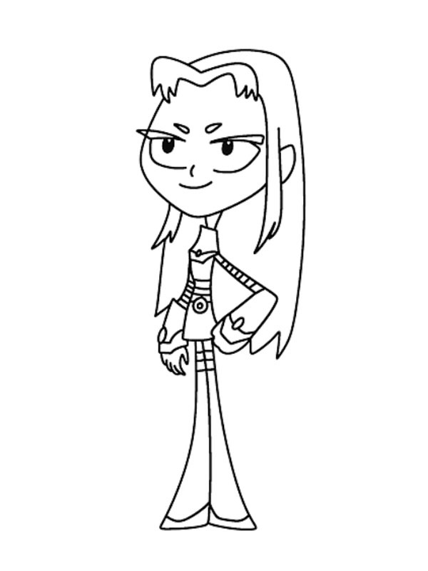 Estelar Negra (Jovens Titãs em Ação!) Desenho para Colorir Estelar Negra (Jovens Titãs em Ação!) Desenho para Colorir