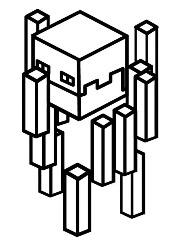 Blaze do Minecraft Desenho para Colorir Blaze do Minecraft Desenho para Colorir