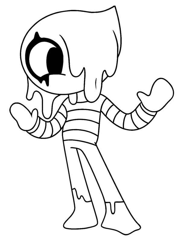 Blot (Dandy's World) Desenho para Colorir Blot (Dandy's World) Desenho para Colorir