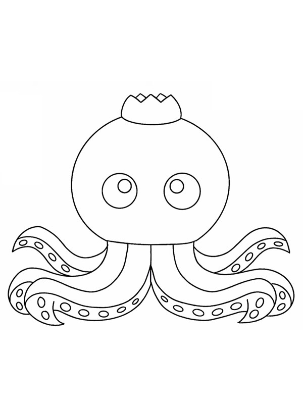 Blueberrini Octopussini Desenho para Colorir Blueberrini Octopussini Desenho para Colorir